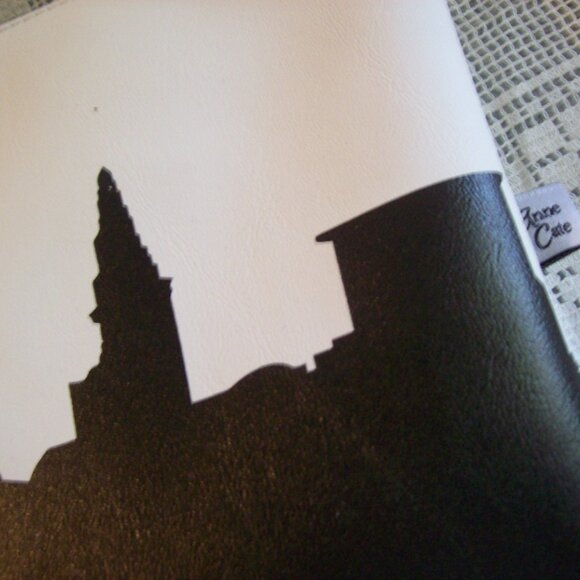 Anne Cate Black and White Cleveland City Bag-NWT - Picture 2 of 3